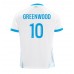 Maillot de foot Olympique de Marseille Mason Greenwood #10 Domicile vêtements 2024-25 Manches Courtes